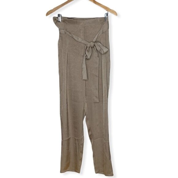 SHEIN High Waisted Paper Bag Pants - Picture 1 of 8